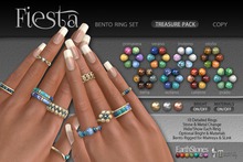 EarthStones Fiesta Bento Ring Set - Treasure Pack