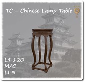 TC - Chinese Lamp Table