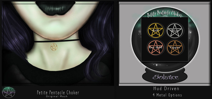 .::[Solstice]::. Petite Pentacle Choker
