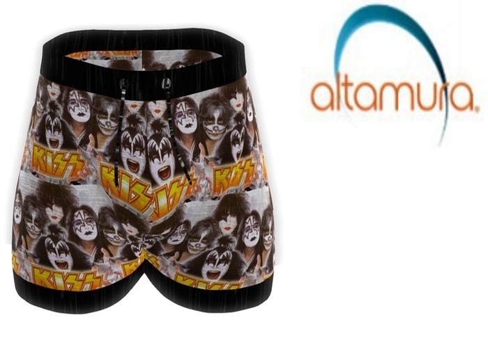 MERC - SHORTS - KISS - ROCK & ROLL - ALTAMURA