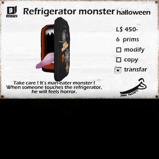 *Joke Factory* Refrigerator monster halloween