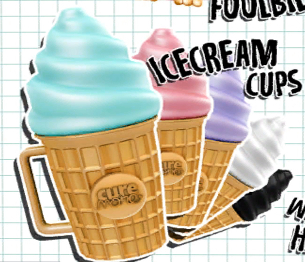  CUREMORE / 90's Splash! / Icecream Cup / LILAC 