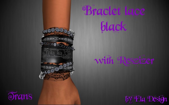 Braclet lace black
