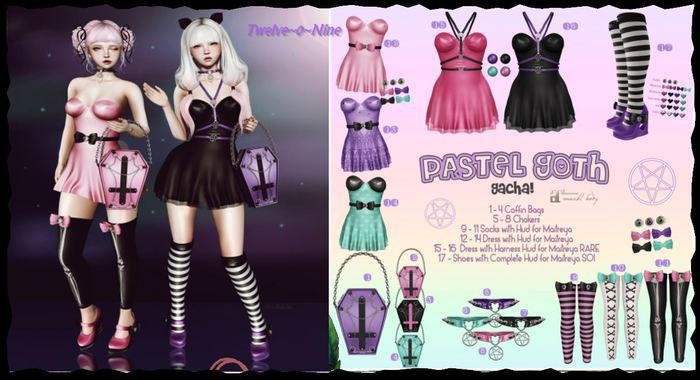 Luas Pastel Goth Coffin Bag Mint