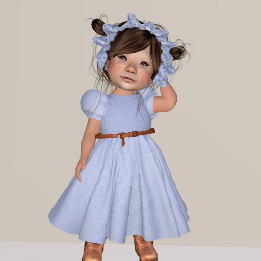 OLD WEST LITTLE ONES CROUS BLUE DRESS