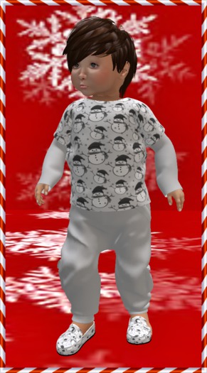 TD BABY SNOWMAN SET _ GREY