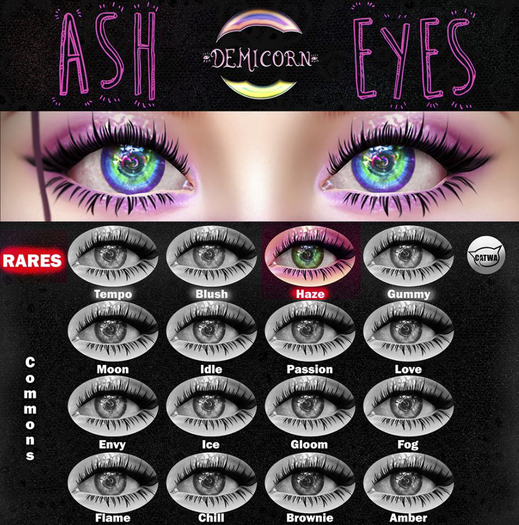 {Demicorn} Ash Eyes - Haze RARE