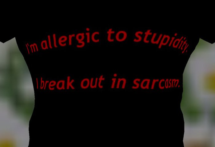 Aesthetic allergic tee