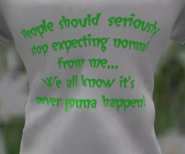 Aesthetic stop expecting normal tee
