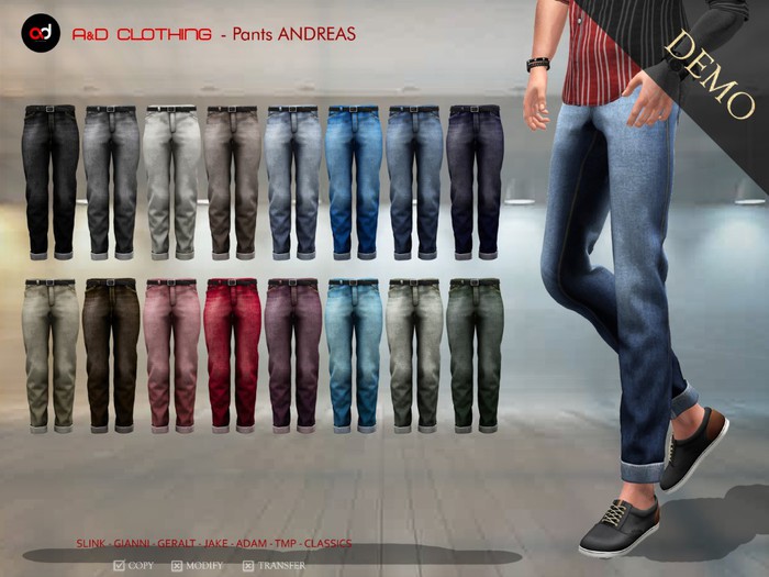 A&D Clothing - Pants -Andreas- DEMOs