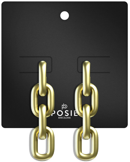 POSIE - Layla Chain Earrings .Gold