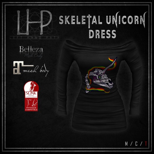 [LHP] Skeletal Unicorn Dress [Add/Wear]