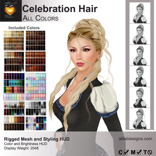 A&A Celebration Hair All Colors, boxed