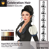 A&A Celebration Hair Variety Colors, boxed