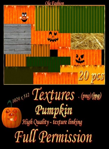 Textures Pumpkin - full permissions(K)