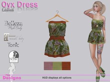 Oyx Dress With Hud Leaves