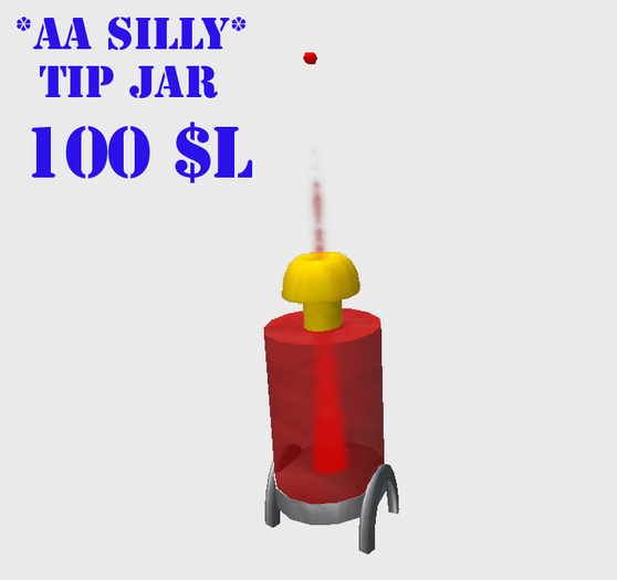 *AA SILLY* Tip Jar (Red)