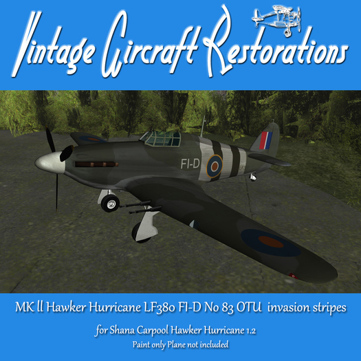 PAINT Hurricane MK II LF380 invasion stripes