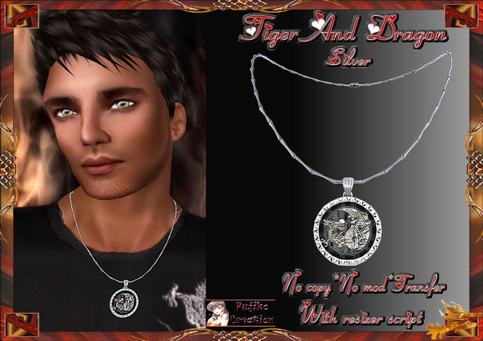 " Tiger & Dragon 3 " silver  