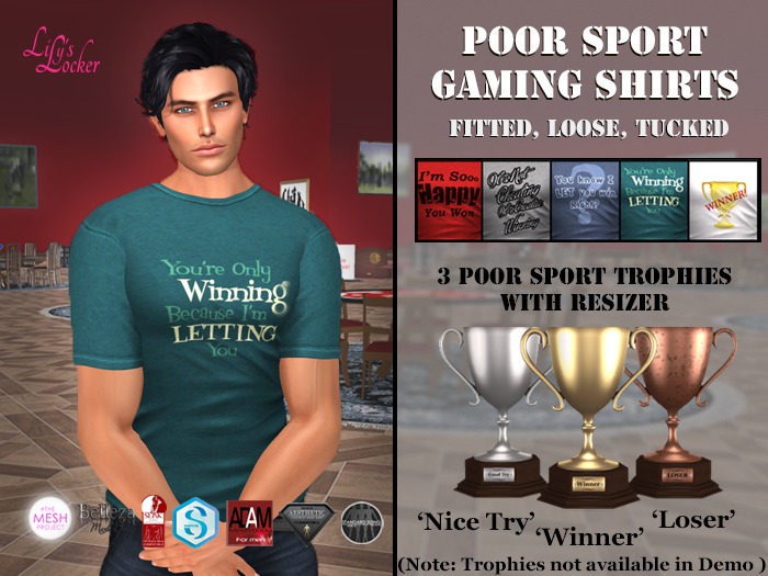 LL - DEMO Poor Sport Gaming Shirts