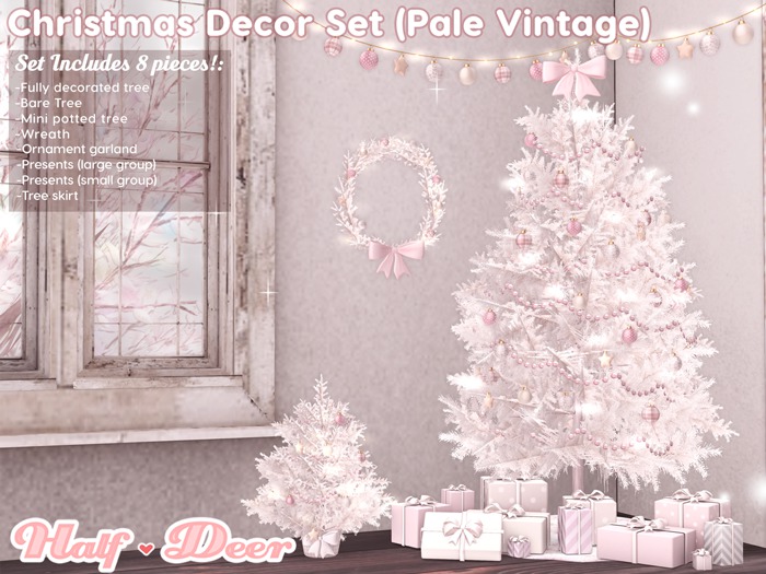+Half-Deer+ Christmas Decor Set [Pale Vintage]