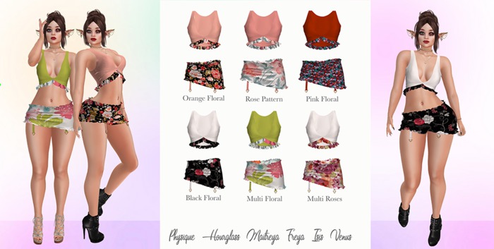 (kuid) Ava Outfit - Multi Roses (add me)