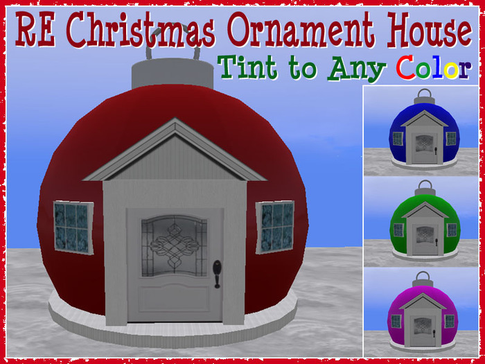 RE Christmas Ornament House 2.0