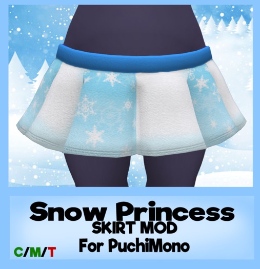 Puchimono Skirt Mod - Snow Princess