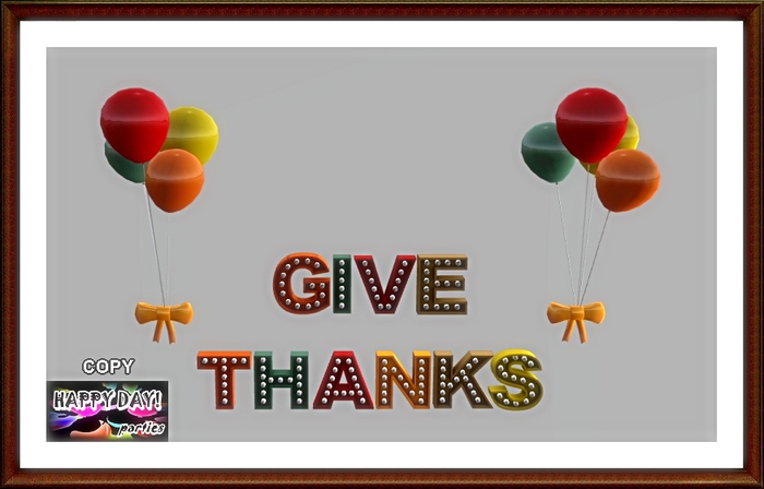 Thanksgiving - Give Thanks Panel