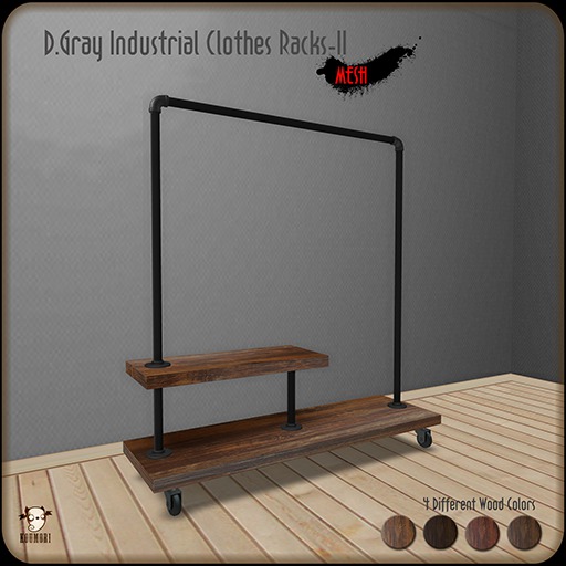 Industrial Clothes Racks II  *D.Gray*