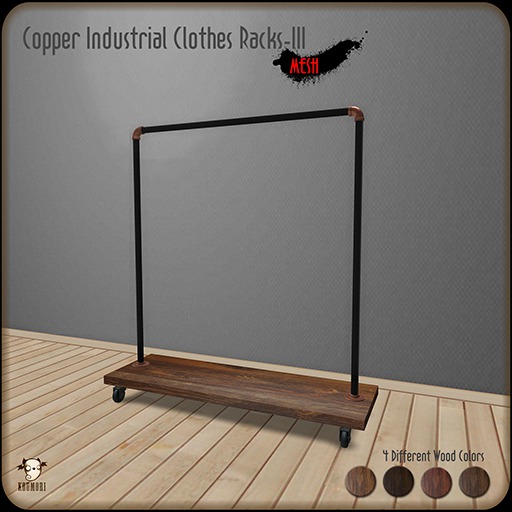 ..Koumori.. Industrial Clothes Racks III  *Copper*