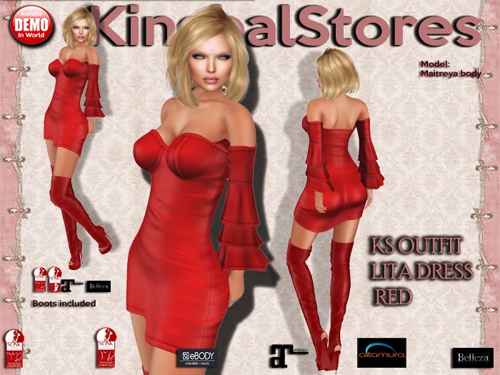 150 KS OUTFIT LITA DRESS RED
