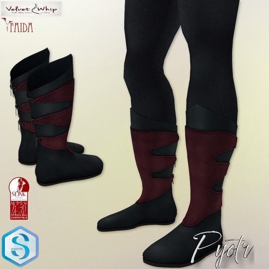 VW & Faida - Pyotr Boots Scarlet