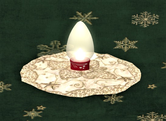 X-Mas centerpiece with lamp