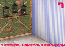 Pseudo- Hamptons Bird-Room Scene