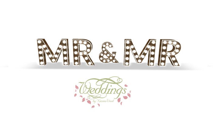 Mr & Mr Marquee Sign - MOD & TRANS Only