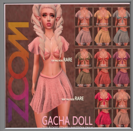 zOOm GACHA - SKIRT MAITREYA MILITAR GREEN 10