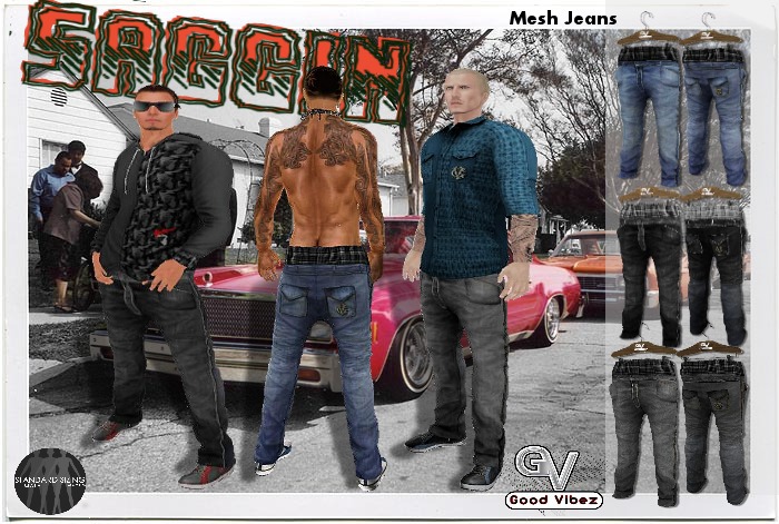 GV-Saggin Blue Jeans xs-XL