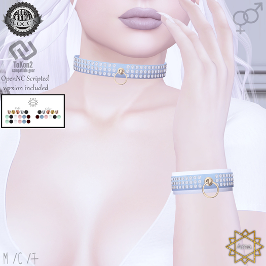 Ama. : Diamond Collar and Cuffs