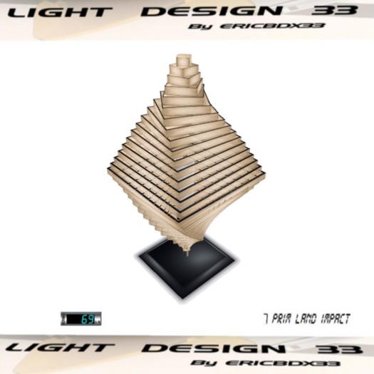 Spiral Lamp 2  - Mesh - 7Prims (Boxed)