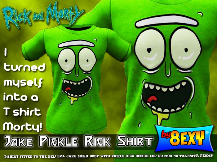 Belleza Jake T-Shirt PICKLE RICK - by 8exy