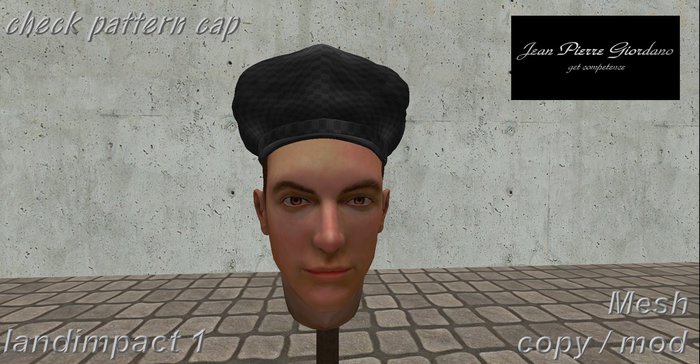 Check pattern cap mesh 