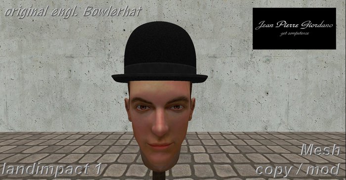 Original engl. Bowlerhat mesh