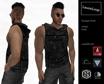 LauraLoop Newspaper-Hoody-Shirt for Man