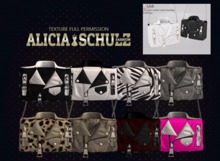 [ASFP] Texture for A-13 Women's Leather Jacket Handbag set 2