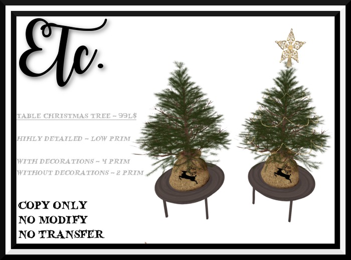 Etc. Table Christmas Tree