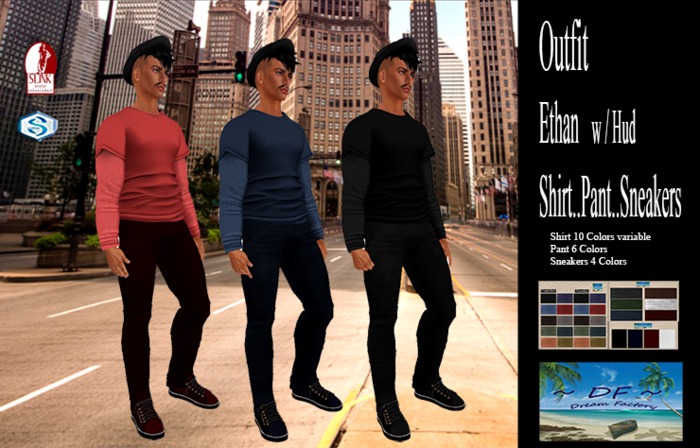 ~DF~Mens Outfit Ethan w / Hud