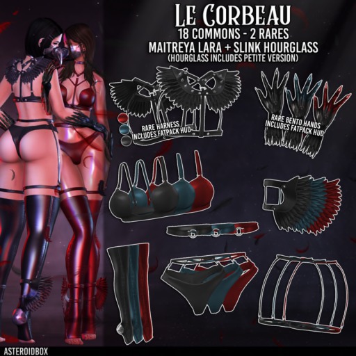 AsteroidBox. Le Corbeau - Maitreya  - Legs - Blue