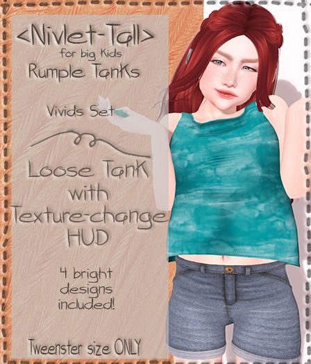 <nivlet> Rumple Tweenster Loose Tank - Vivids (unpack me!)