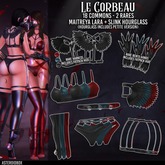 AsteroidBox. Le Corbeau - Maitreya - Ankle Wings - Black
